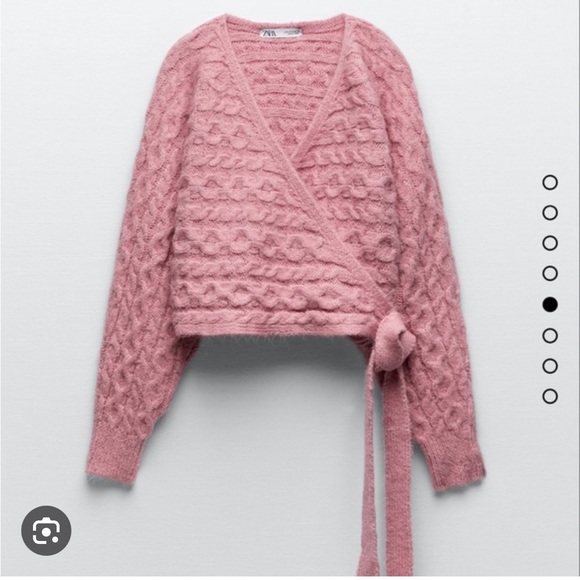 Zara Knit Wrap Sweater - Picture 9 of 9